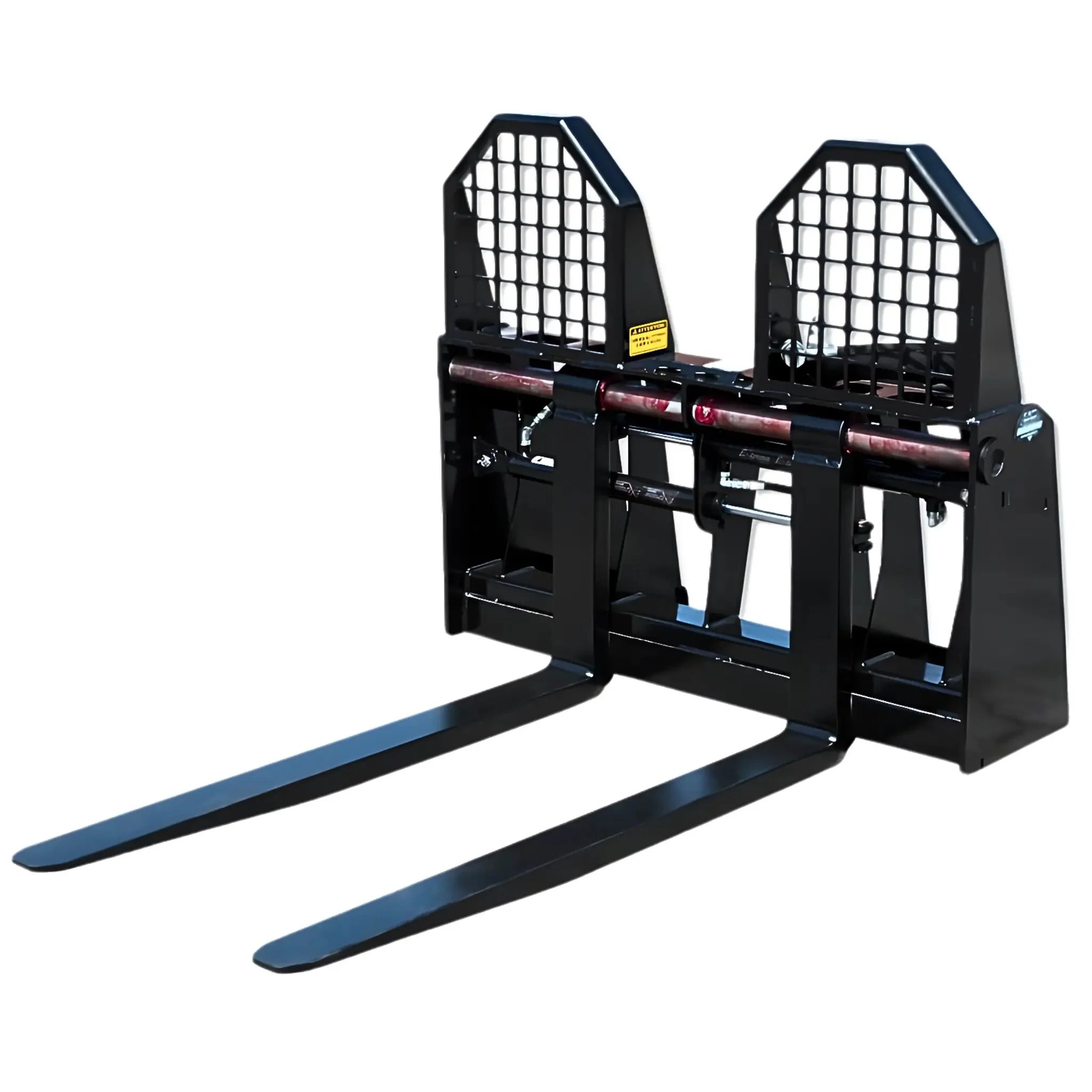 Ironvale PF-200 Heavy-Duty Skid Steer Pallet Forks Rated 4,000 lb Capacity | Adjustable 48″ Tines | Universal Quick-Attach