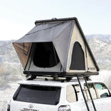OVS LD TMON 2 Person Clamshell Aluminum Hard Shell Roof Top Tent - Tan Body & Green Rainfly