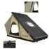 OVS LD TMON 2 Person Clamshell Aluminum Hard Shell Roof Top Tent - Tan Body & Green Rainfly