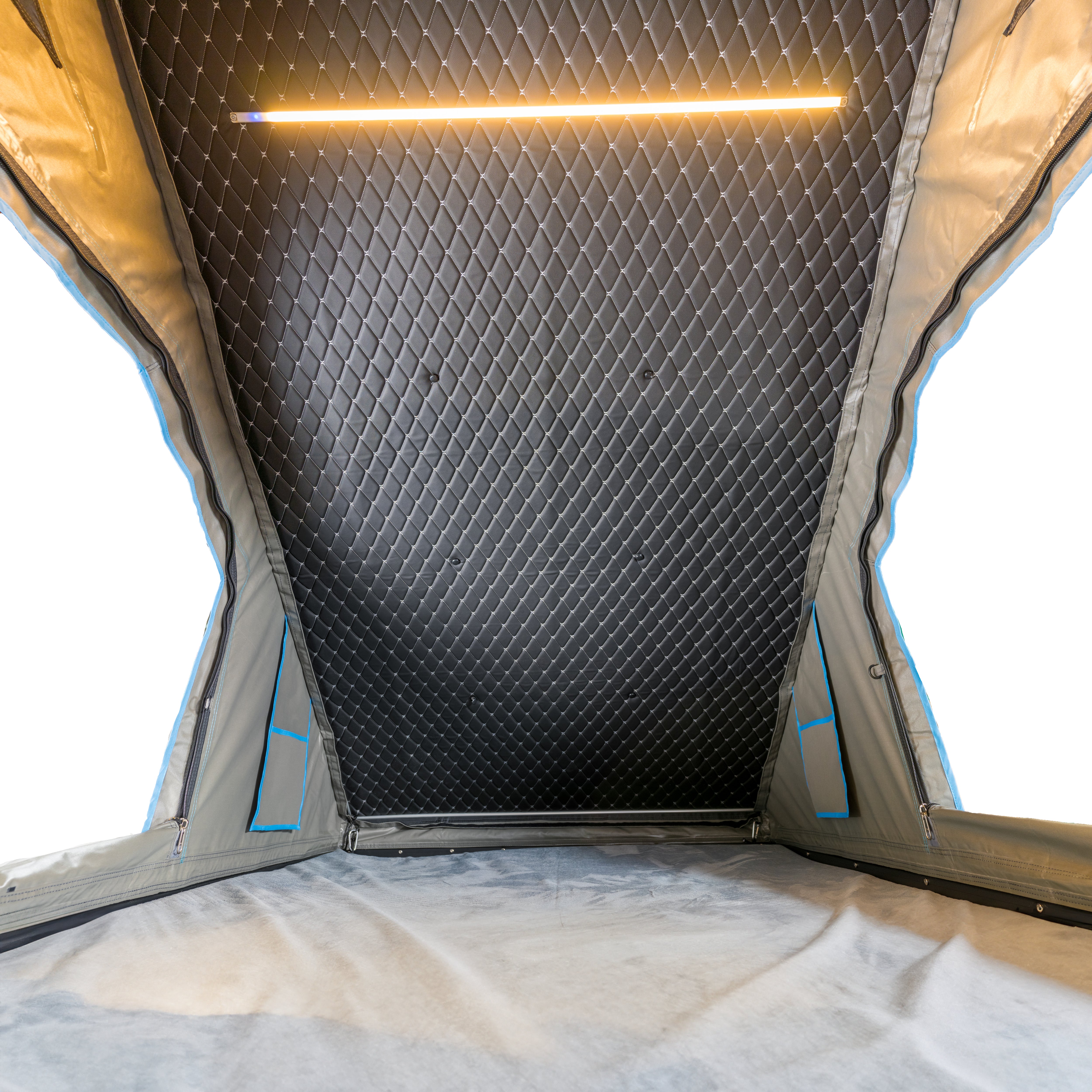 OVS MagPak - Camper Shell/Roof Top Tent Combo with Lights, Rear Molle Panel, Side Tie Downs, Front & Rear Windows