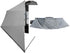OVS HD Nomadic 180 - Awning, Wall Kit, Universal, Grey Body, Green Trim W/Black Travel Cover