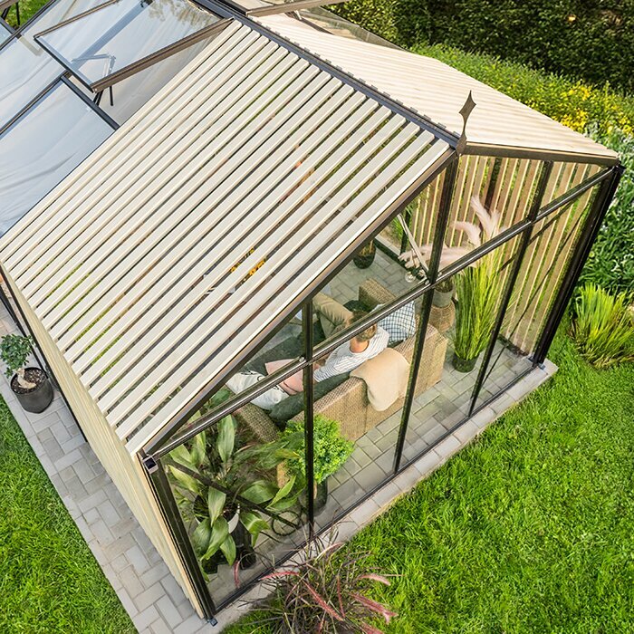 Bloom Cabin Aluminum Greenhouse with Accoya Wood