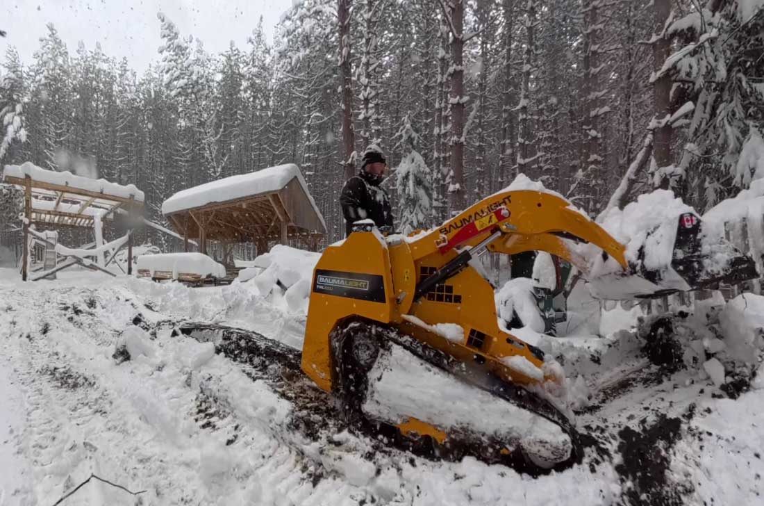 Baumalight TRL620D Mini Track Loader powered by Kubota