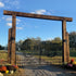  14ft Dual Swing Wrought Iron Gate Customer Pic#design_deer