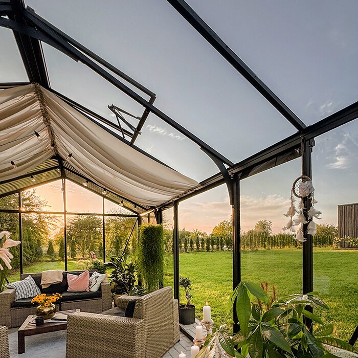 Bloom Cabin Aluminum Greenhouse with Accoya Wood