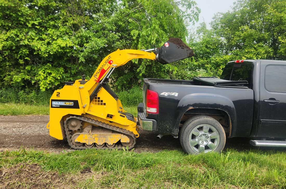 Baumalight TRL630D 2-speed Mini Track Loader powered by Kubota