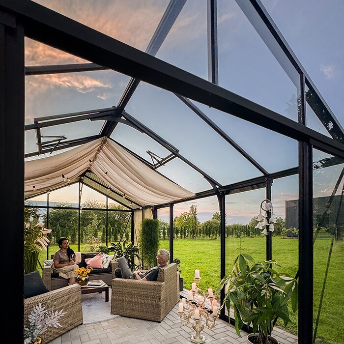 Bloom Cabin Aluminum Greenhouse with Accoya Wood