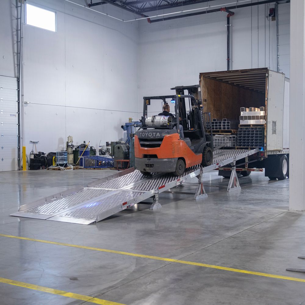 HD Ramps 101" W Aluminum Portable Modular Yard Ramp System