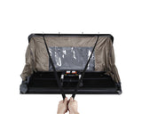 OVS HD Bushveld 4 Person Cantilever Hard Shell Roof Top Tent Grey Body & Tan Rainfly