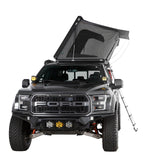 OVS HD Sidewinder 3 Person Side Load Aluminum Hard Shell Roof Top Tent, Grey Body & Green Trim