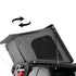 OVS HD Sidewinder 3 Person Side Load Aluminum Hard Shell Roof Top Tent, Grey Body & Green Trim