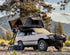 OVS HD Bushveld 2 Person Cantilever Hard Shell Roof Top Tent Grey Body & Tan Rainfly