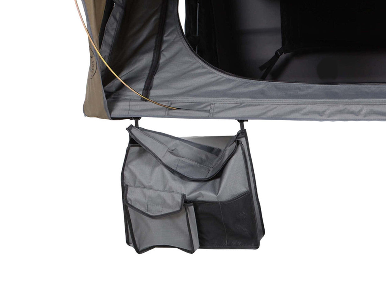 OVS HD Bushveld 2 Person Cantilever Hard Shell Roof Top Tent Grey Body & Tan Rainfly