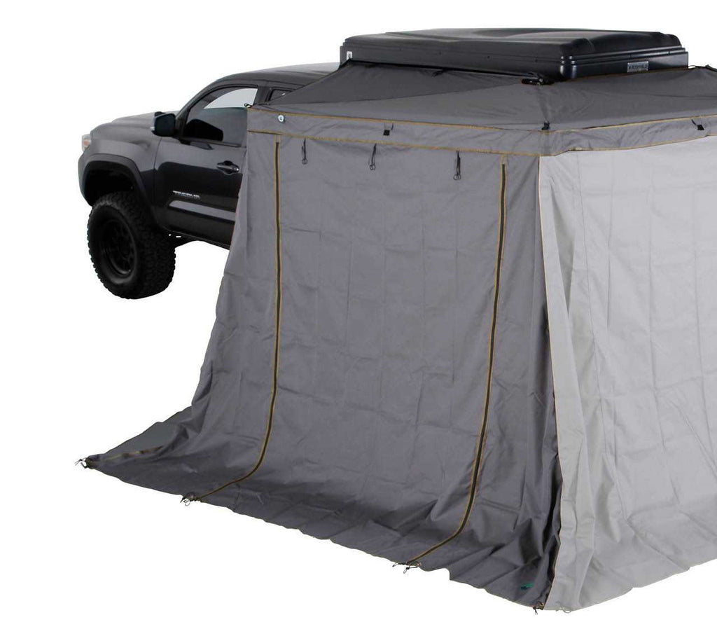 OVS HD Nomadic 270 LTE - Awning, Wall 1 & 2, Driver Side, Grey Body, Green Trim & Black Travel Cover