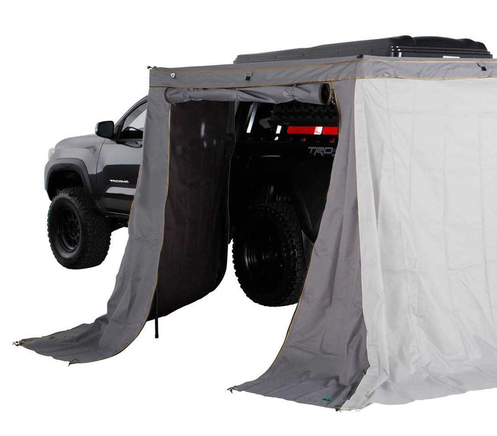 OVS HD Nomadic 270 LTE - Awning, Wall 1 & 2, Driver Side, Grey Body, Green Trim & Black Travel Cover