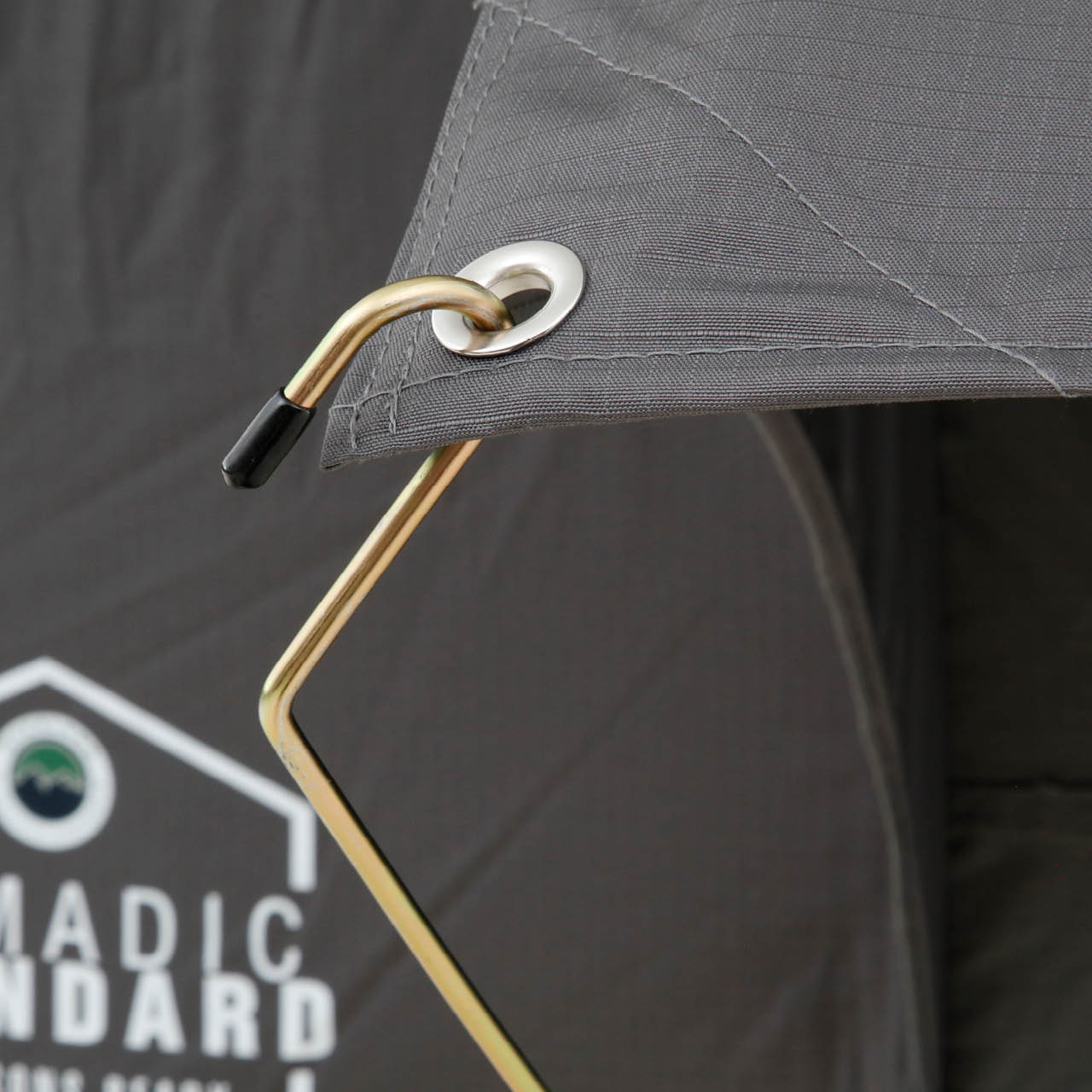 OVS HD Nomadic 2 Person Extended Soft Shell Roof Top Tent, Grey Body & Green Rainfly
