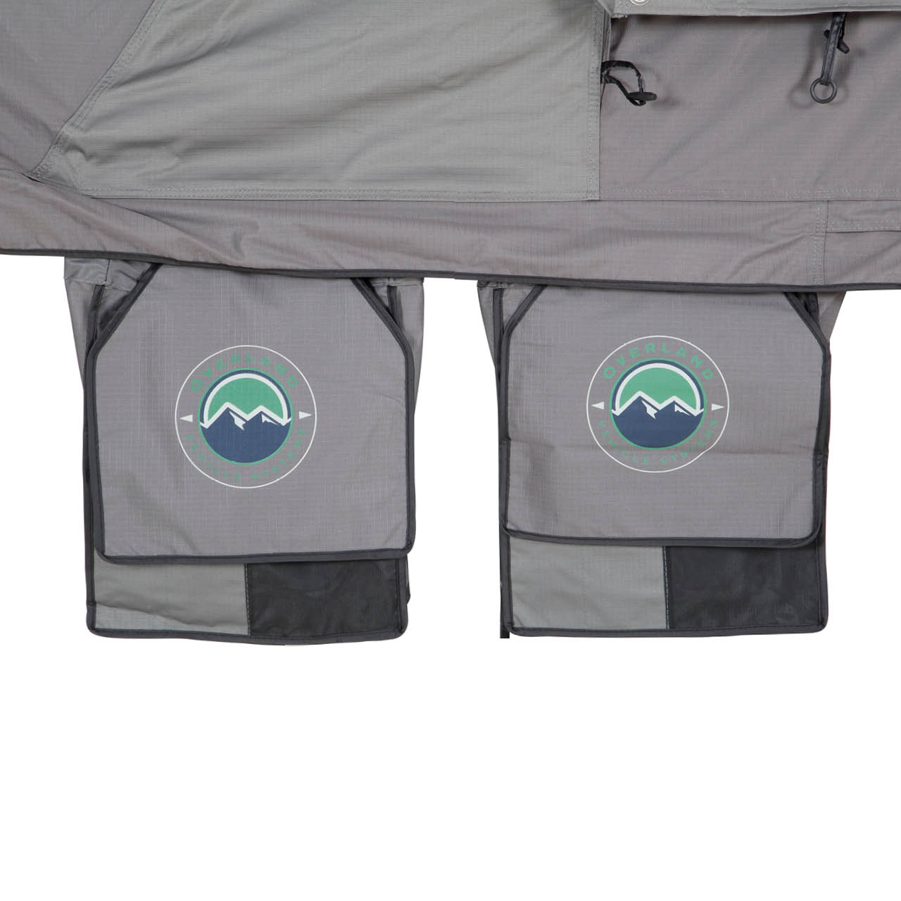 OVS HD Nomadic 2 Person Extended Soft Shell Roof Top Tent, Grey Body & Green Rainfly