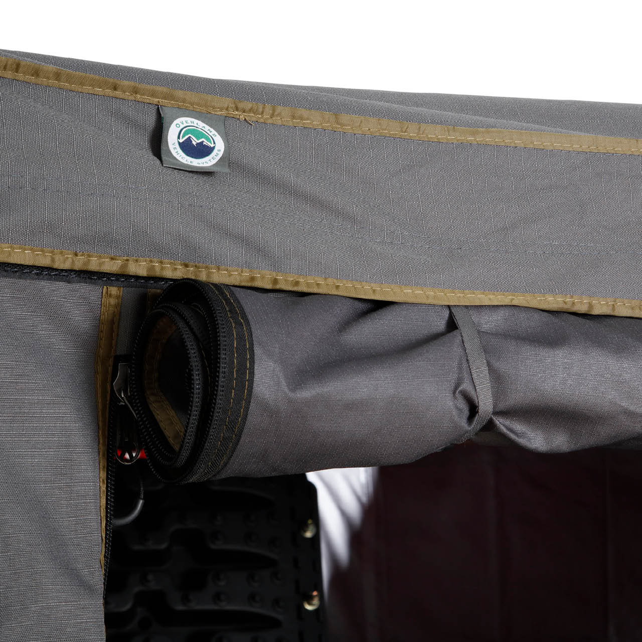 OVS HD Nomadic 270 LTE - Awning Wall Kit 1 & 2, Passenger Side, Grey Body, Green Trim & Black Travel Cover