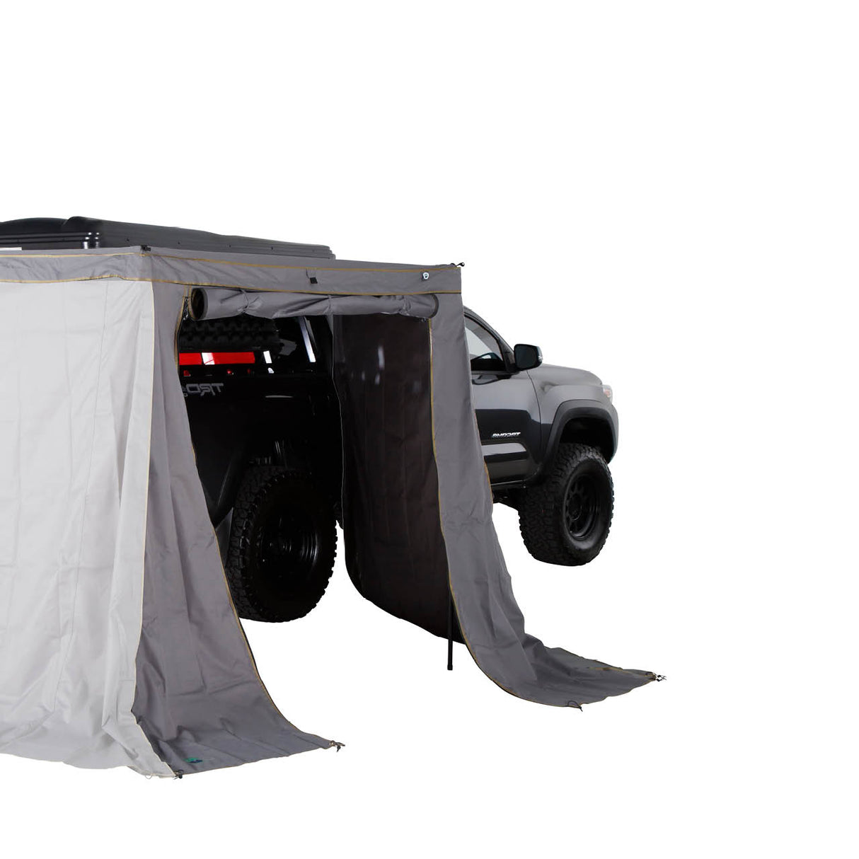 OVS HD Nomadic 270 LTE - Awning Wall Kit 1 & 2, Passenger Side, Grey Body, Green Trim & Black Travel Cover
