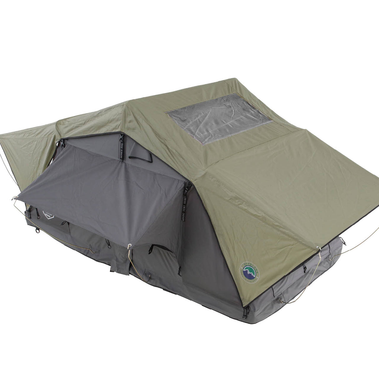 OVS HD Nomadic 2 Person Standard Soft Shell Roof Top Tent, Grey Body & Green Rainfly