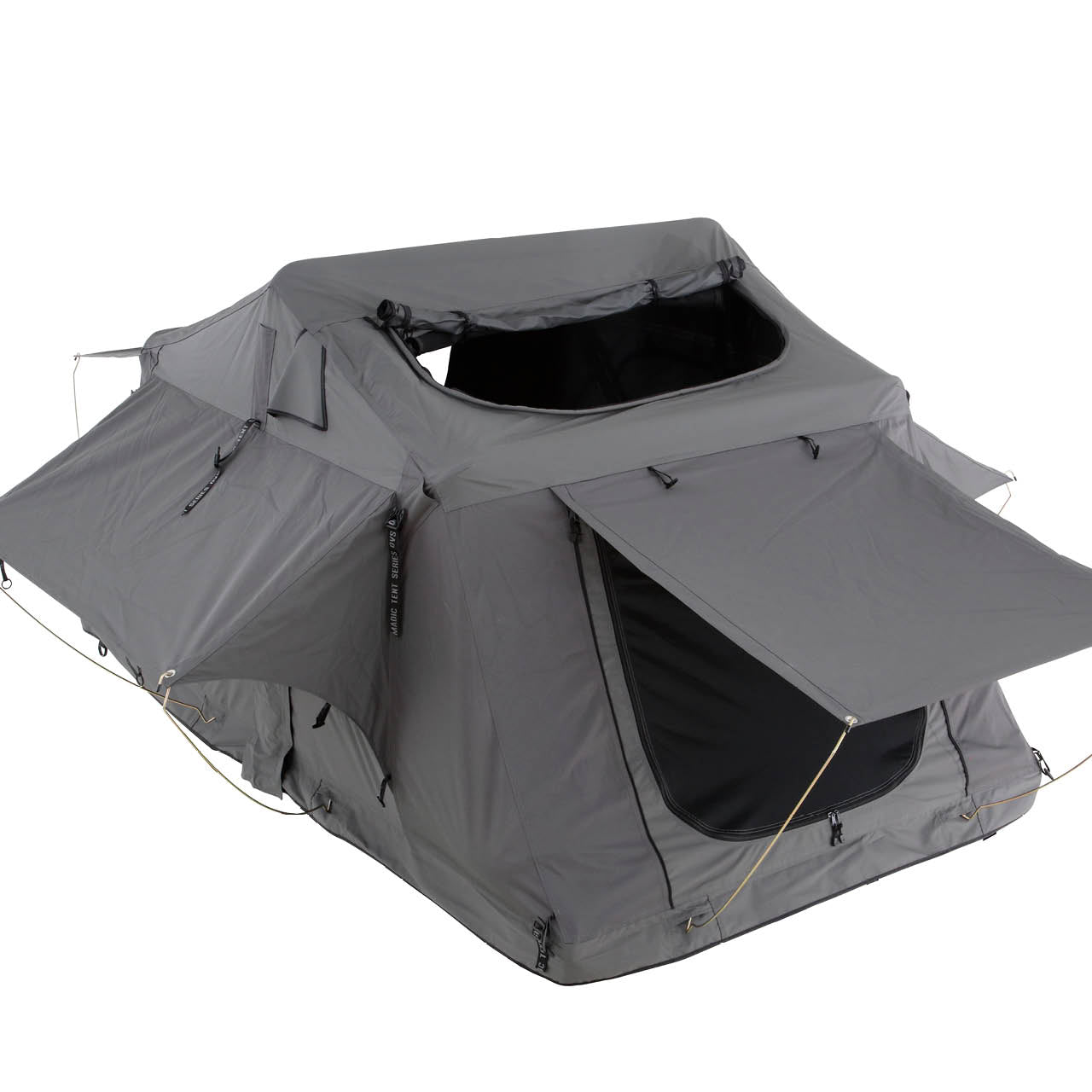 OVS HD Nomadic 2 Person Standard Soft Shell Roof Top Tent, Grey Body & Green Rainfly