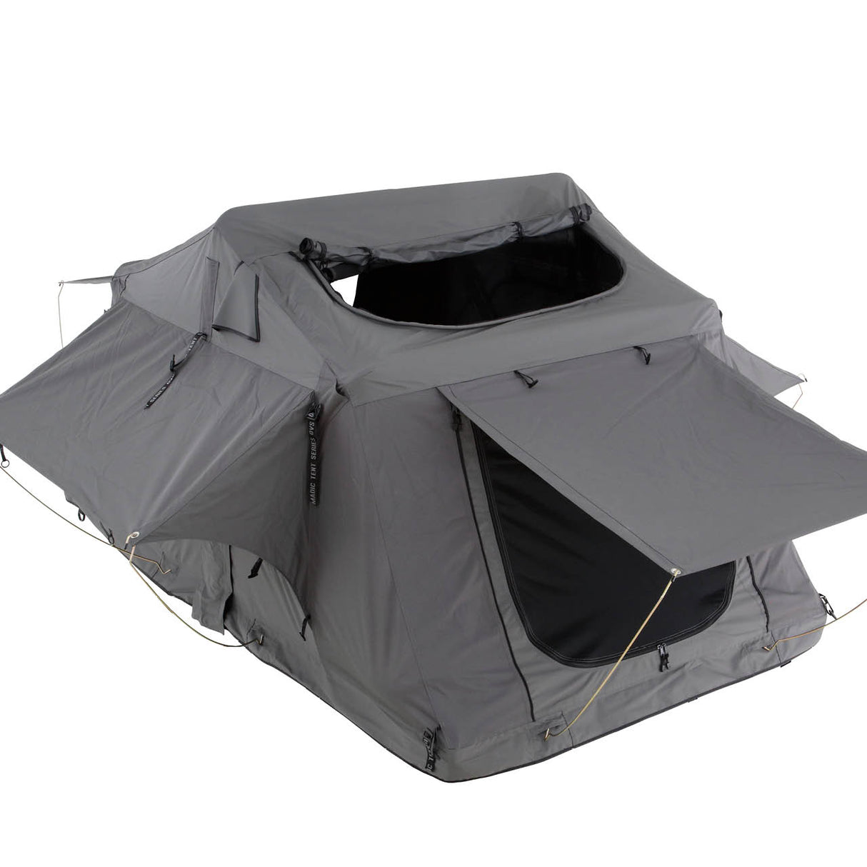 OVS HD Nomadic 2 Person Standard Soft Shell Roof Top Tent, Grey Body & Green Rainfly