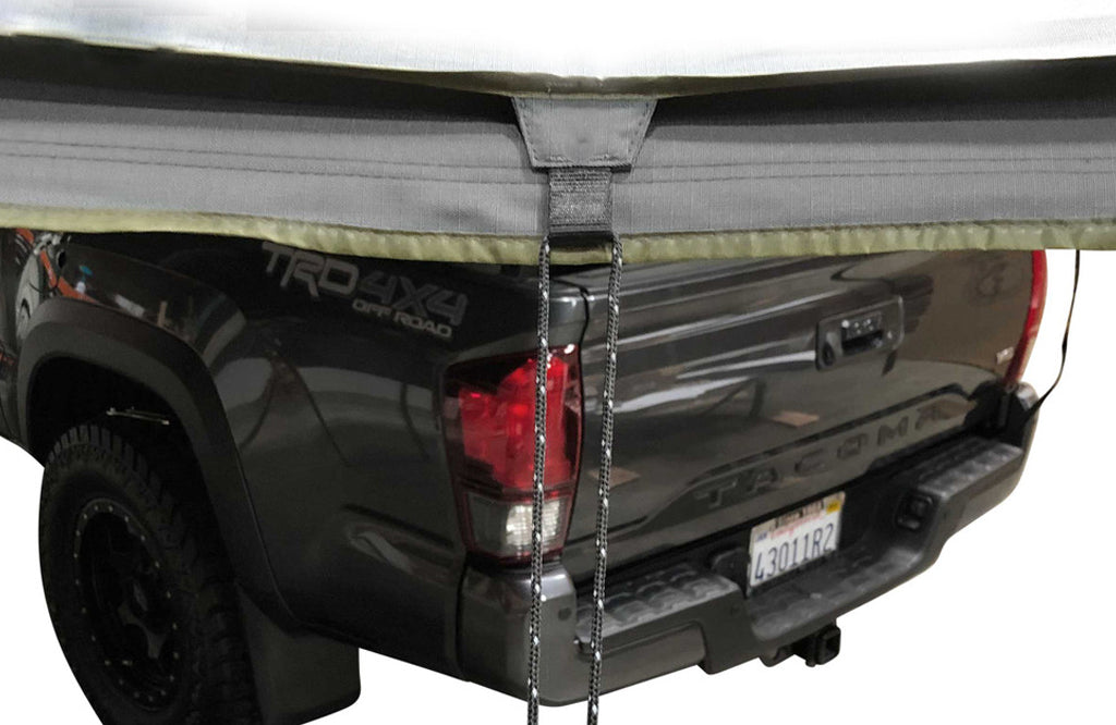OVS HD Nomadic 270 - Awning, Wall 1, 2 & 3, Driver Side, Grey Body, Green Trim & Black Travel Cover