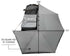 OVS HD Nomadic 270 - Awning, Wall 1, 2 & 3, Passenger Side, Grey Body, Green Trim & Black Travel Cover
