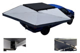OVS HD Nomadic 270 LT - Awning, Wall 1 & 2, Passenger Side, Grey Body, Green Trim W/Black Travel Bag