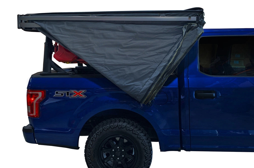 OVS HD Nomadic 270 LT - Awning, Wall 1 & 2, Passenger Side, Grey Body, Green Trim W/Black Travel Bag
