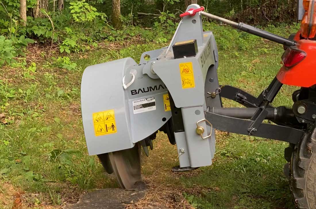 Baumalight 1P24 - 3 Point Small Tractors Hitch Stump Grinder