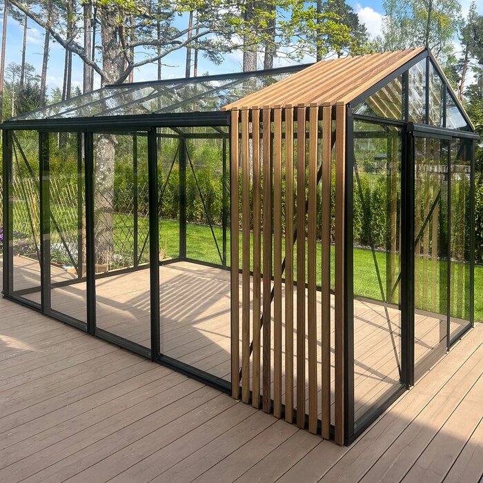 Bloom Cabin Aluminum Greenhouse with Accoya Wood