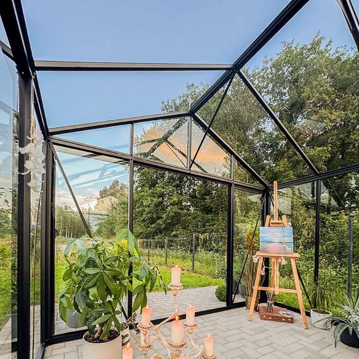 Bloom Cabin Aluminum Greenhouse with Accoya Wood