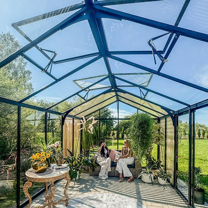 Bloom Cabin Aluminum Greenhouse with Accoya Wood