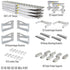 HD Ramps 8' L x 18" W 4 Bunk Load Leveler / 4 Ramp Master Kit for 18" H Step Deck Trailers - 23,500 lb. Cap