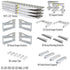HD Ramps 8' L x 20" W 2 Bunk Load Leveler / 4 Ramp Master Kit for 20" H Step Deck Trailers - 23,500 lb. Cap