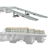 HD Ramps 8' L x 20" W 4 Bunk Load Leveler / 4 Ramp Master Kit for 20" H Step Deck Trailers - 23,500 lb. Cap