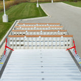 HD Ramps 8' L x 20" W 4 Bunk Load Leveler / 4 Ramp Master Kit for 20" H Step Deck Trailers - 23,500 lb. Cap