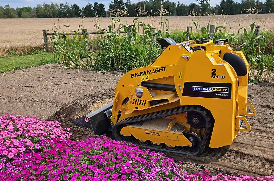 Baumalight TRL630D 2-speed Mini Track Loader powered by Kubota