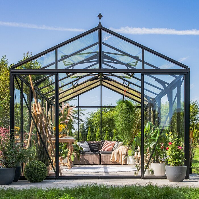 Bloom Cabin Aluminum Greenhouse with Accoya Wood
