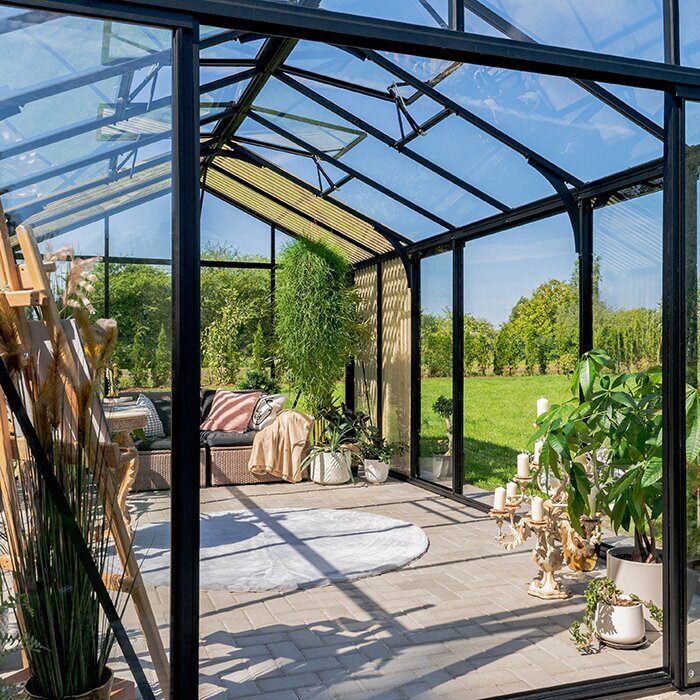 Bloom Cabin Aluminum Greenhouse with Accoya Wood