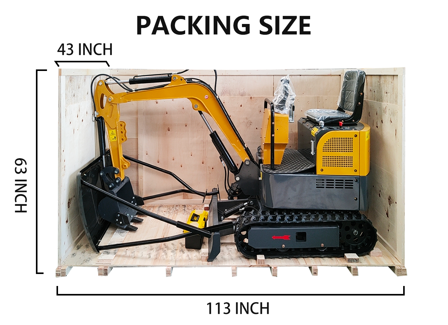 Katool KT-EX20 Mini Excavator B&S Gas Engine with Mechanical Thumb