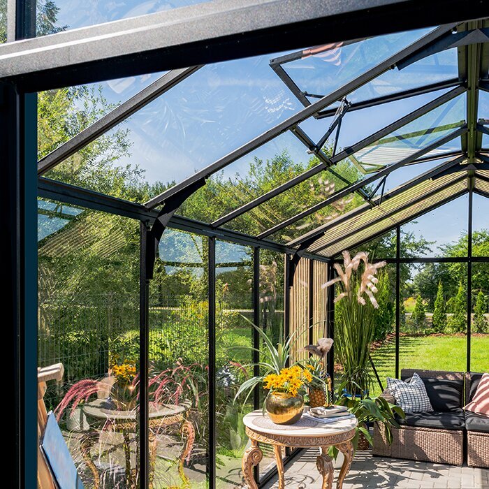 Bloom Cabin Aluminum Greenhouse with Accoya Wood