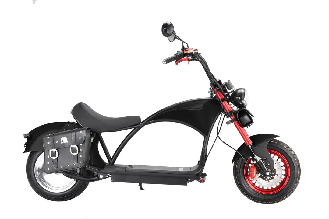 Soversky M3P 3000W electric chopper bike. American flag color.
