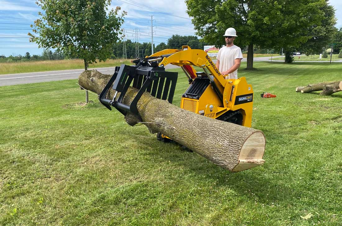 Baumalight TRL620D Mini Track Loader powered by Kubota
