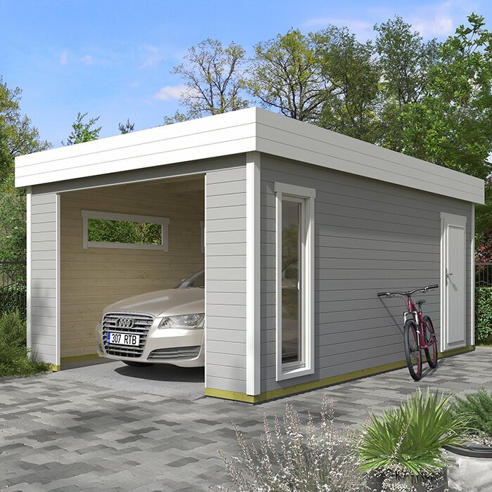 Premium Wooden Garage – Durable, Functional & Timeless in Design
