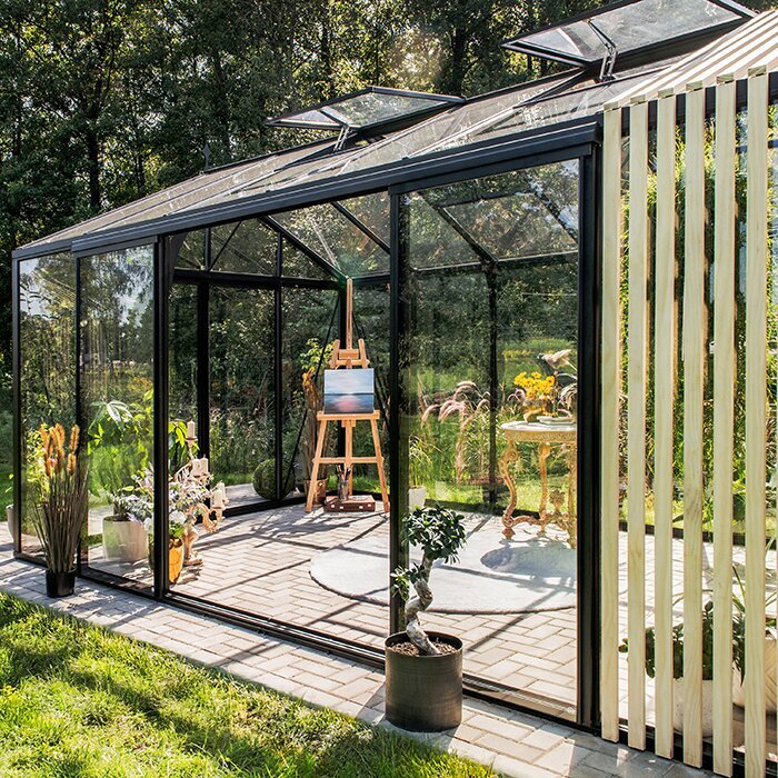 Bloom Cabin Aluminum Greenhouse with Accoya Wood