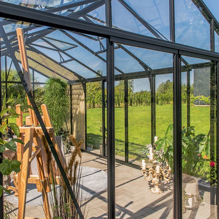 Bloom Cabin Aluminum Greenhouse with Accoya Wood