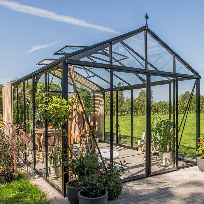 Bloom Cabin Aluminum Greenhouse with Accoya Wood