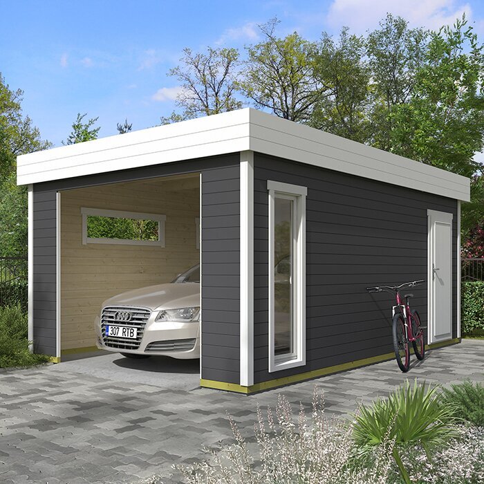 Premium Wooden Garage – Durable, Functional & Timeless in Design